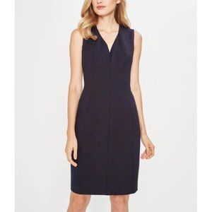 Elie Tahari Navy Sheath Dress